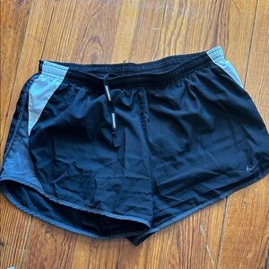 Black and Gray Nike Running Shorts